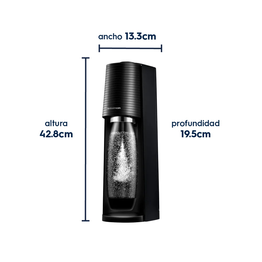 SODASTREAM MAQUINA PARA GASIFICAR AGUA TERRA BLACK
