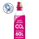 SODASTREAM  CILINDRO RECARGA CO2 QUICK CONNECT ROSA