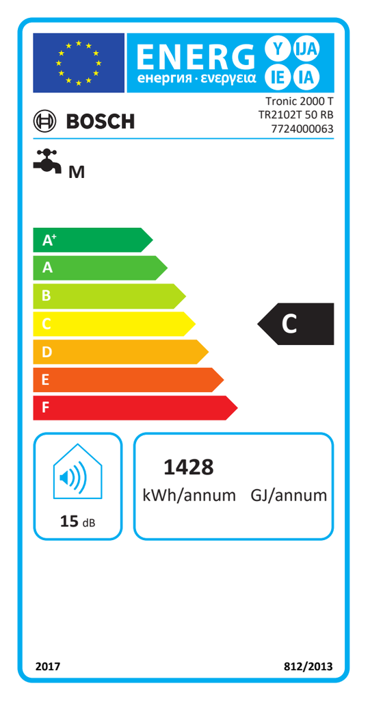 BOSCH TERMO ELECTRICO T2102T 50L