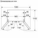 SIEMENS FRIGORIFICO MULTIPUERTA KF96DPXEA