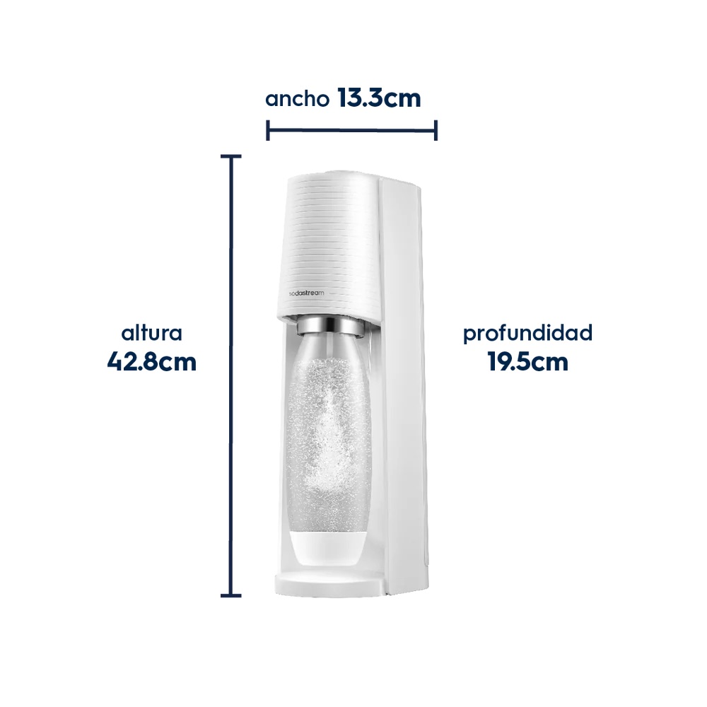 SODASTREAM MAQUINA PARA GASIFICAR AGUA TERRA WHITE