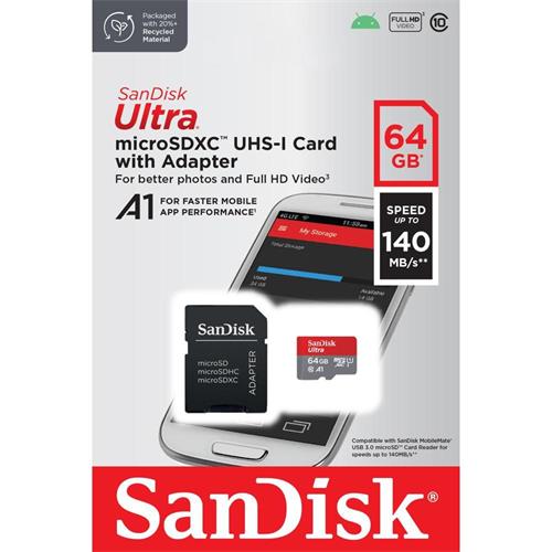 SANDISK TARJETA MICRO SD 64GB